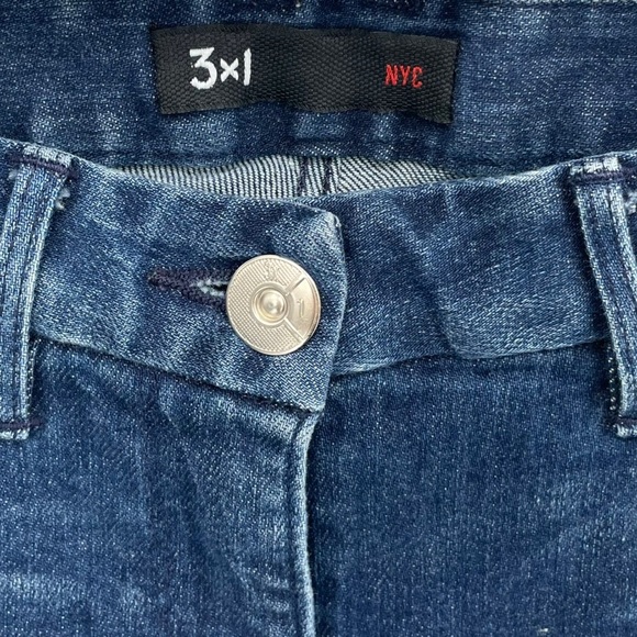 3x1 High Rise Skinny Distressed Skinny‎ Jeans in Delta Size 26 - Picture 3 of 7